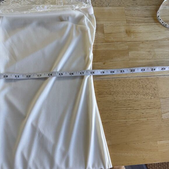 Ivory Lace Overlay Dress 2pc. Fairy Vintage Wedding By Rabbit Designs Misses 16 - Picture 15 of 16